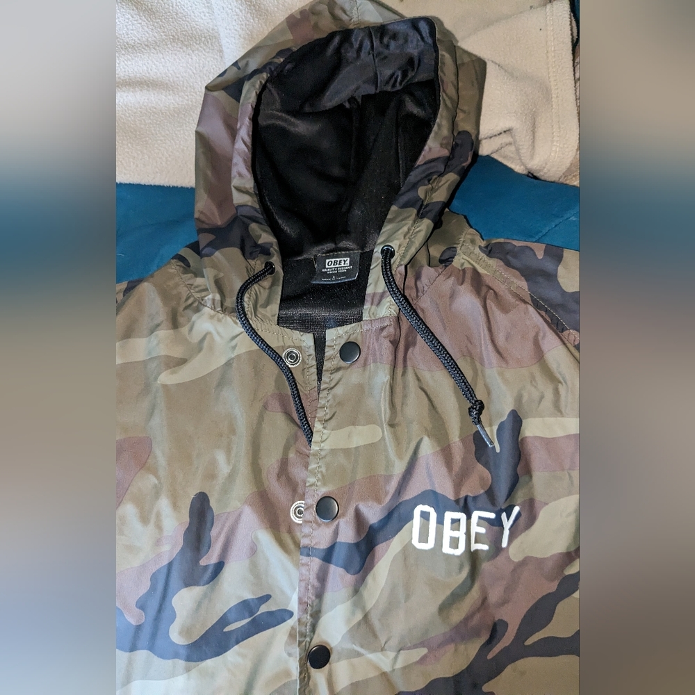 Obey jacket camouflage multicolor lightweight